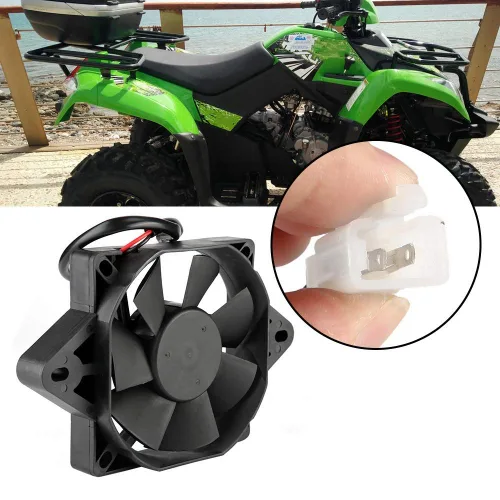Miniatura 4 de Acouto Ventilador de radiador de motocicleta Ventilador de refrigeración de motor eléctrico 12V ATV Ventilador de refrigeración Radiador universal