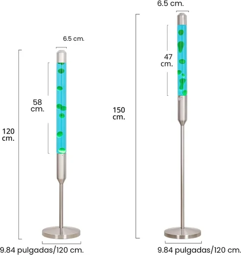 Miniatura 3 de Kyzfy Lámpara de movimiento de líquido de 47.5 pulgadas, lámpara de magma, luz de relajación de estado de ánimo, adecuada para decoración del hogar