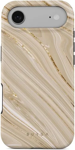 Miniatura 20 de BURGA-Funda p/teléfono compatible c/iPhone 14 Plus, carcasa rígida híbrida de 2 capas + Funda protectora de silicona, almendras latte a lunares