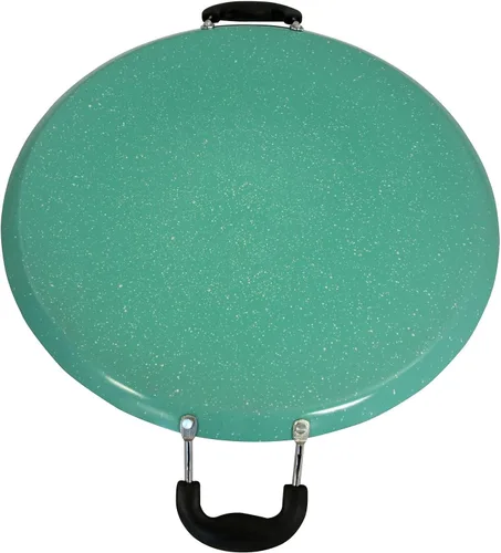 Miniatura 2 de Oster Cocina 111890.01 Zadora Comal Round Acero Carbono con Asas de Baquelita, Rojo