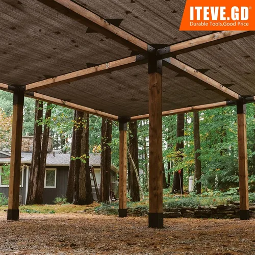 Miniatura 6 de Kit de bricolaje de pérgola de 4 x 4 pulgadas (tamaño interior: 3.5 x 3.5 pulgadas), soporte de madera de 5 vías y poste de achor, kit de soporte