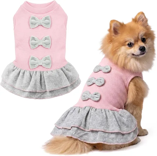 Miniatura 100 de Parisian Pet Chambray - Vestido para perro - Ligero sin mangas para perro, niña, talla XS Chambray en general