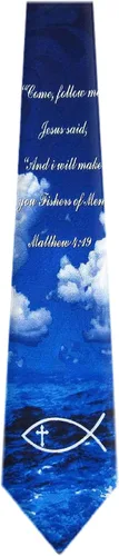 Miniatura 2 de Corbata para hombre con temática cristiana