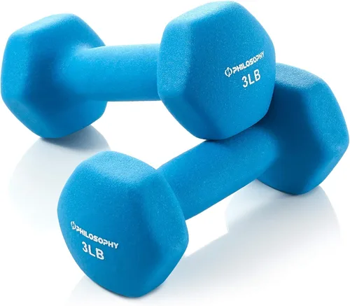 Miniatura 11 de Philosophy Gym Juego de 2 mancuernas de neopreno con forma hexagonal