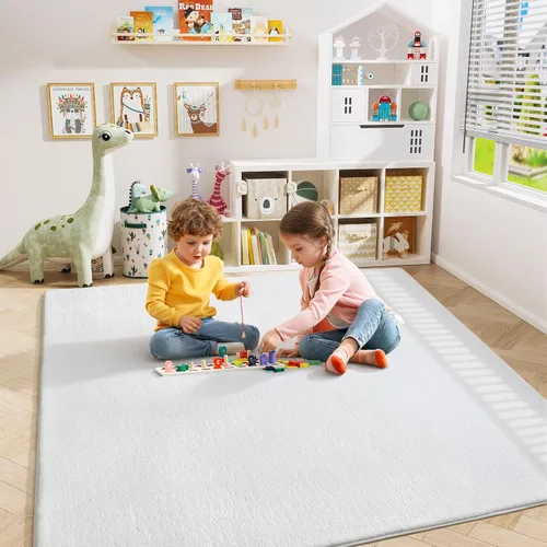 Miniatura 162 de Amearea Alfombras modernas para dormitorio, sala de estar, alfombra de espuma viscoelástica gruesa de 4 x 6 pies, alfombra de espuma viscoelástica