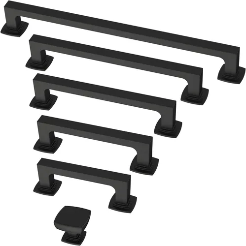 Miniatura 3 de Franklin Brass P41770K-FB-C - Tirador Parow, de 3-3/4 pulgadas (96 mm), color negro mate