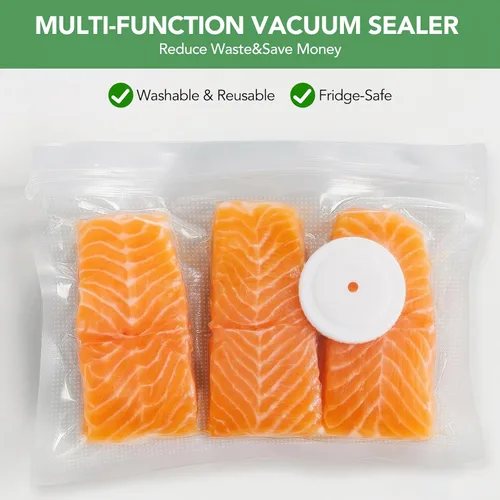 Miniatura 8 de Sellador al Vacío Eléctrico para Frascos Mason Sellador al Vacío 3 en 1 para Frascos Mason con 30 Tapas (Anchas/Regulares)+5 Bolsas
