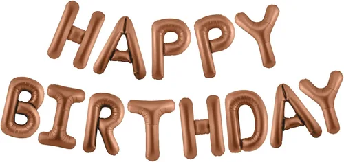 Miniatura 31 de CANREVEL Cartel de feliz cumpleaños, 13 letras de papel de aluminio de Mylar de 16 pulgadas con 12 globos de estrella, decoraciones de fiesta