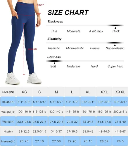 Miniatura 6 de Libin Leggings con forro polar para mujer, resistentes al agua, cálidos, para correr, con aislamiento térmico y bolsillos
