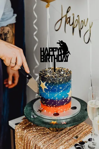 Miniatura 2 de Decoración de pastel de cumpleaños para fotógrafos, entusiastas de la fotografía, fiesta temática de baby shower, niños y niñas, suministros