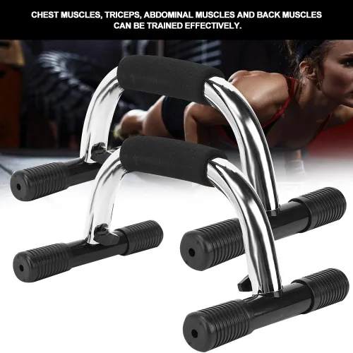 Miniatura 7 de OUKENS Barras de empuje, equipo de calistenia, asas de empuje para piso, con mango de estructura resistente antideslizante, barras de fitness