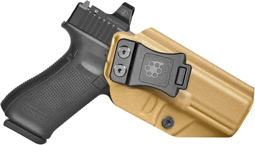 Miniatura 9 de Amberide IWB Kydex Holster for Glock 17/22 / 31/34 Gen 1-5, Concealed Carry, MOS and Non-MOS Options Available, Adjustable Cant, Posi-Click Fibra