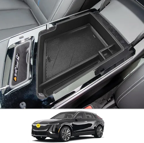 Miniatura 10 de CDEFG Organizador de consola central Chevy Silverado Sierra 2500HD 3500HD 2019-2025 2026 (solo asiento plegable de banco dividido)