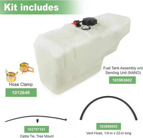 Miniatura 3 de Depósito de Gasolina para Carro de Golf Club Car DS - Compatible con 1992 y posteriores 1013970 1016003