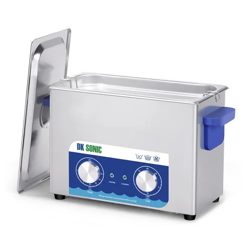 Miniatura 12 de DK SONIC Limpiador Ultrasónico, 1.5L 60W Limpiador Ultrasónico de Joyería de Acero Inoxidable con Cesta de Limpieza, Temporizador Mecánico