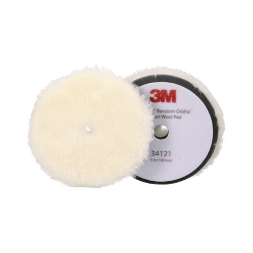 Miniatura 11 de 3M Perfect-It Almohadilla de compuesto orbital aleatorio de lana media, 6"/150 mm, Blanca, 34125, Almohadillas orbitales para compuesto y pulido