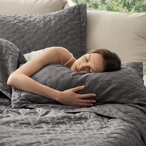 Miniatura 2 de Bedsure Colchas de tamaño individual – Colchas ligeras de tamaño individual con patrón de tejido de cesta, ropa de cama suave, colcha de edredón
