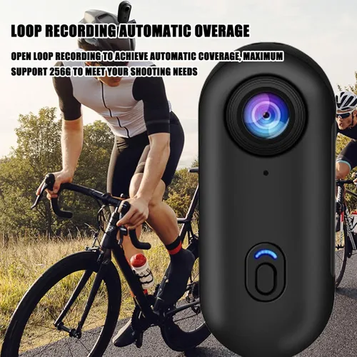 Miniatura 9 de Cámara compacta para el pulgar, cámara deportiva al aire libre, cámara portátil para grabación, herramienta de vlogging de 1080P, kit de video