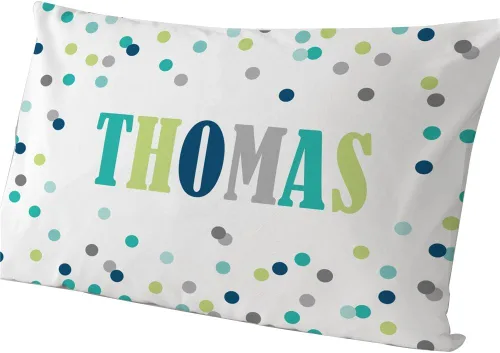 Miniatura 4 de GiftsForYouNow Funda de almohada personalizada con lunares, niña