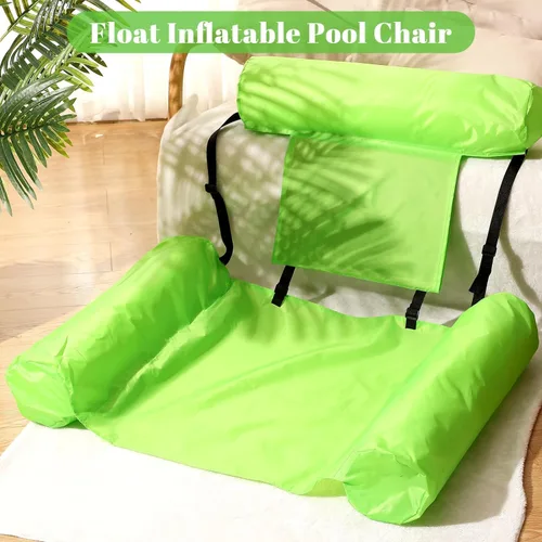 Miniatura 6 de Blueweenly Paquete de 4 flotadores de piscina para adultos, hamaca inflable, silla de descanso para piscina, playa, fiesta, lago, verano