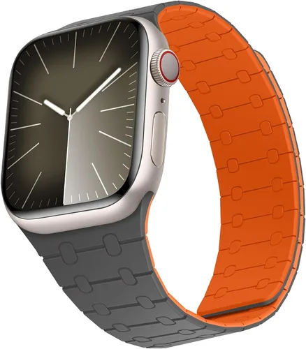 Miniatura 22 de Compatible con correa de Apple Watch de 49mm 46mm 45mm 44mm 42mm 41mm 40mm 38mm, correa de bucle magnético ajustable de silicona para iWatch Ultra