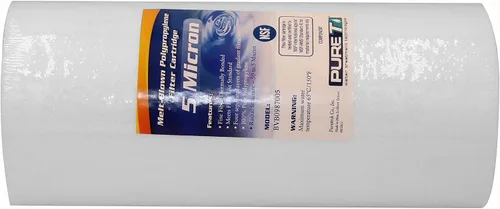 Miniatura 3 de PureT BVB0987005 - Filtro de sedimentos de agua de 10 x 4.5 pulgadas, certificado NSF, filtro de polietileno hilado que elimina sedimentos y otros