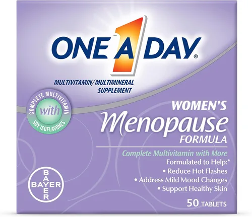 One A Day Multivitamínico de menopausia para mujeres con vitamina A, vitamina C, vitamina D, vitamina E y zinc para apoyo a la salud inmunológica