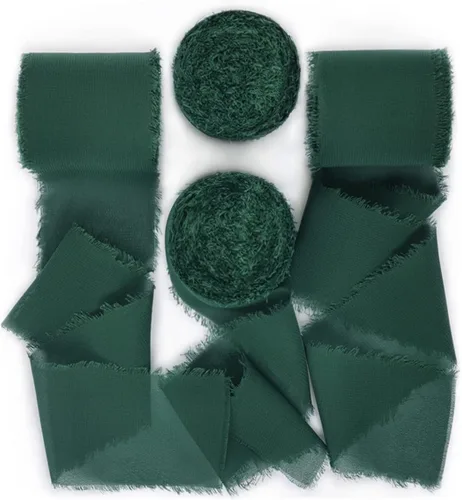 Miniatura 9 de Socomi - Rollo de cinta de gasa con franjas de color de muestras, 1-3/4 pulgadas x 7 yardas, 4 rollos de cintas hechas a mano para invitaciones