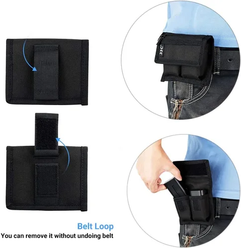 Miniatura 2 de Funda para batería DSLR y tarjeta de memoria (3 bolsillos) – Estuche de almacenamiento para tarjeta SD CF XQD para baterías AA, LP-E6, LP-E10