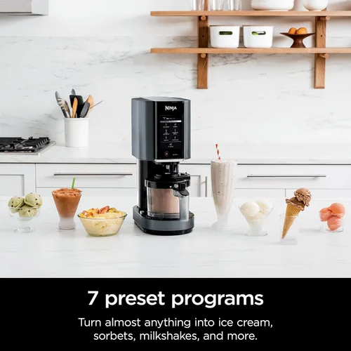 Miniatura 4 de Ninja CREAMi - Máquina para hacer helados 7 en 1, incluye (5) pintas, para helado, gelato, sorbete, batidos, mezclas, cuencos para batidos y más