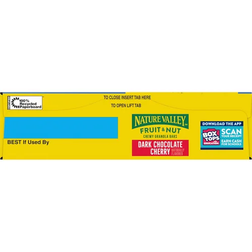 Miniatura 18 de Nature Valley Barras de granola masticables de frutas y nueces, nueces de chocolate negro, 6 barras, 7.4 onzas