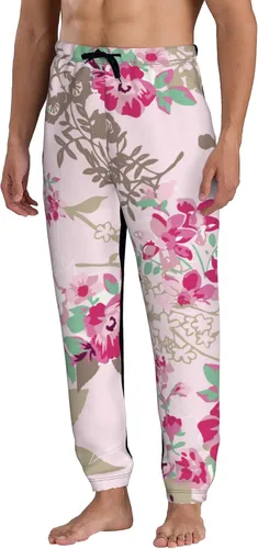 Miniatura 2 de Jutdopt Men Leaves Flowers Feathers Sweatpants Joggers Sweatpants Baggy Jogger Pants with Pocket for Men