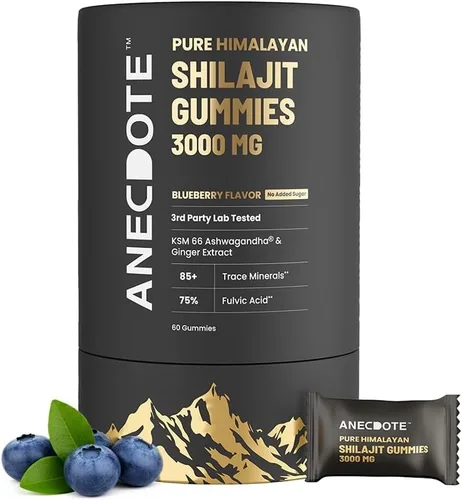 Miniatura 12 de ANECDOTE Palillos de Miel de Shilajit del Himalaya con Miel Orgánica y Azafrán Aumenta la Estamina Apoya la Inmunidad 75% Ácido Fúlvico, 85+