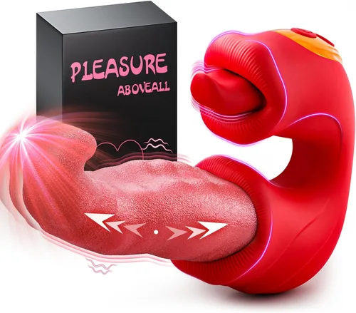 Miniatura 10 de Toendi Vibrador de lengua de juguete para mujeres, juguetes sexuales, vibradores de punto G, consolador con 9 modos de vibración, 9 modos de Lengua
