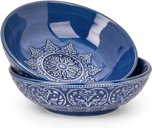 Miniatura 14 de Sungmor Vajilla fina de cerámica en relieve, porcelana de estilo barroco antiguo de 6 pulgadas, platos cuadrados para aperitivos, juego de 4, 4