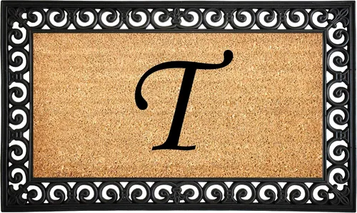 Miniatura 12 de Calloway Mills 104131830 Gabriel - Felpudo monograma, 18 x 30 pulgadas Letra B