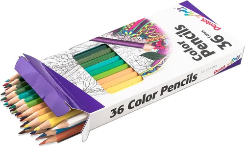 Miniatura 7 de Pentel Arts - Lápices de colores, colores surtidos, paquete de 36 (CB8-36)