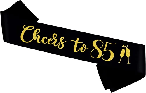 Miniatura 10 de Banda con texto en inglés "Cheers to 20", banda de oro negro con texto en inglés "It's My 20th Birthday" para mujeres y hombres, regalos de feliz 20