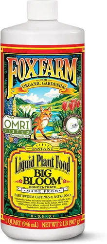 Miniatura 7 de FoxFarm - Alimento para plantas Big Bloom, concentrado de fertilizante líquido para flores, frutas y verduras, fertilizante vegetal multiusos