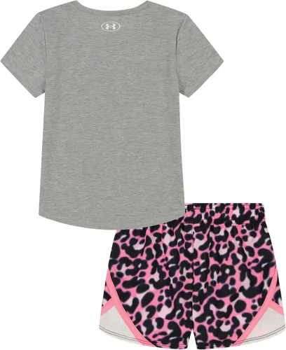 Miniatura 50 de Under Armour baby-girls Short Sleeve Shirt and Shorts Set, Durable Stretch and Lightweight