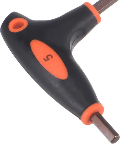 Miniatura 5 de uxcell Llave hexagonal de extremo de bola de 0.197 in, llave inglesa con mango en T, acero métrico S2 2 piezas