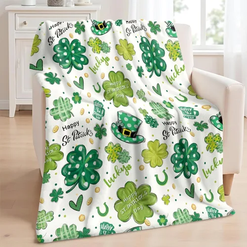 Miniatura 9 de Manta súper suave, acogedora y afelpada para sofá y silla, mantas de otoño y mantas de calabaza (50 x 60 pulgadas)