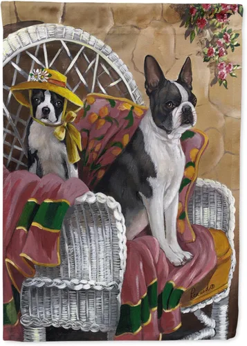 Miniatura 238 de Caroline's Treasures PPP3097CHF - Pijama de Navidad con diseño de bulldog francés para colgar en la pared, poliéster, tamaño de casa, multicolor