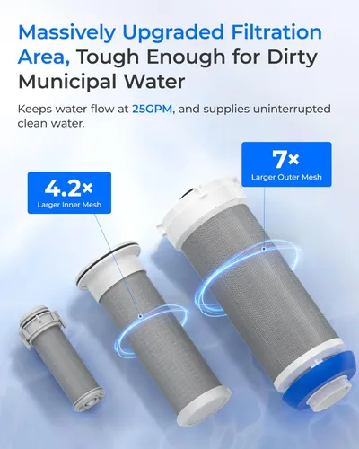 Miniatura 4 de Waterdrop Cartucho de repuesto AP431 para Aqua-Pure AP431, filtro inhibidor de escala de calentador de agua