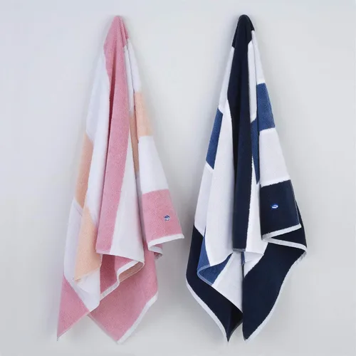 Miniatura 6 de Southern Tide Home Performance Stripe Coral Toalla de baño