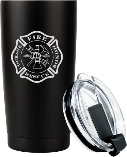 Miniatura 15 de Military Gift Shop Vaso de 20 onzas del ejército estadounidense, taza de café de acero aislado de doble pared con tapa y vaso de 20 onzas