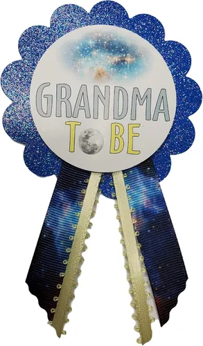 Alfileres Galaxy Baby Shower para que la familia los use en el género revelan el espacio exterior con temática de cohetes It's a Boy Sprinkle