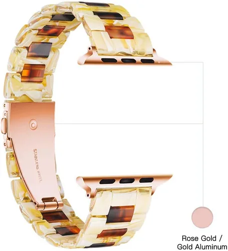 Miniatura 3 de Correas de resina para iWatch de moda para Apple Watch Series Ultra 8 7 6 SE 5 4 3 2 1