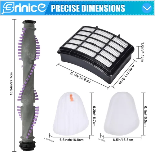 Kit de rodillo de cepillo de filtro para Shark Navigator Lift Away Vacuum NV350 NV351 NV352 NV355 NV356 NV356E NV357 NV358 NV360 UV440 piezas de