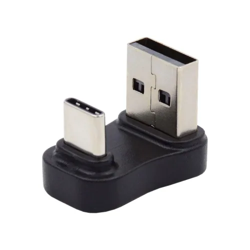 Miniatura 13 de chenyang Conector USB 3.0/3.1 USB C a USB 3.0 Datos 10Gbps Adaptador de carga 90 grados en ángulo abajo
